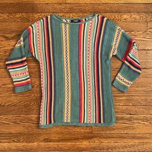Chaps Southwestern Multicolor Striped Knit